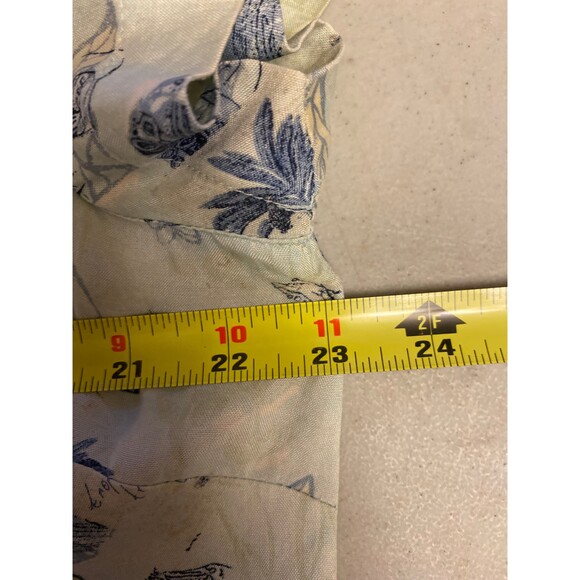 LIZGOLF Large Button Front Shirt Hawaii Palm trees Silk! - Picture 5 of 5